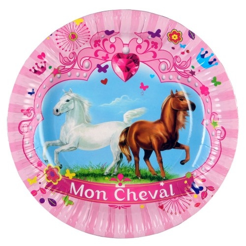 Assiettes Anniversaire Mon Cheval