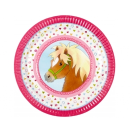 Assiettes Anniversaire Poney