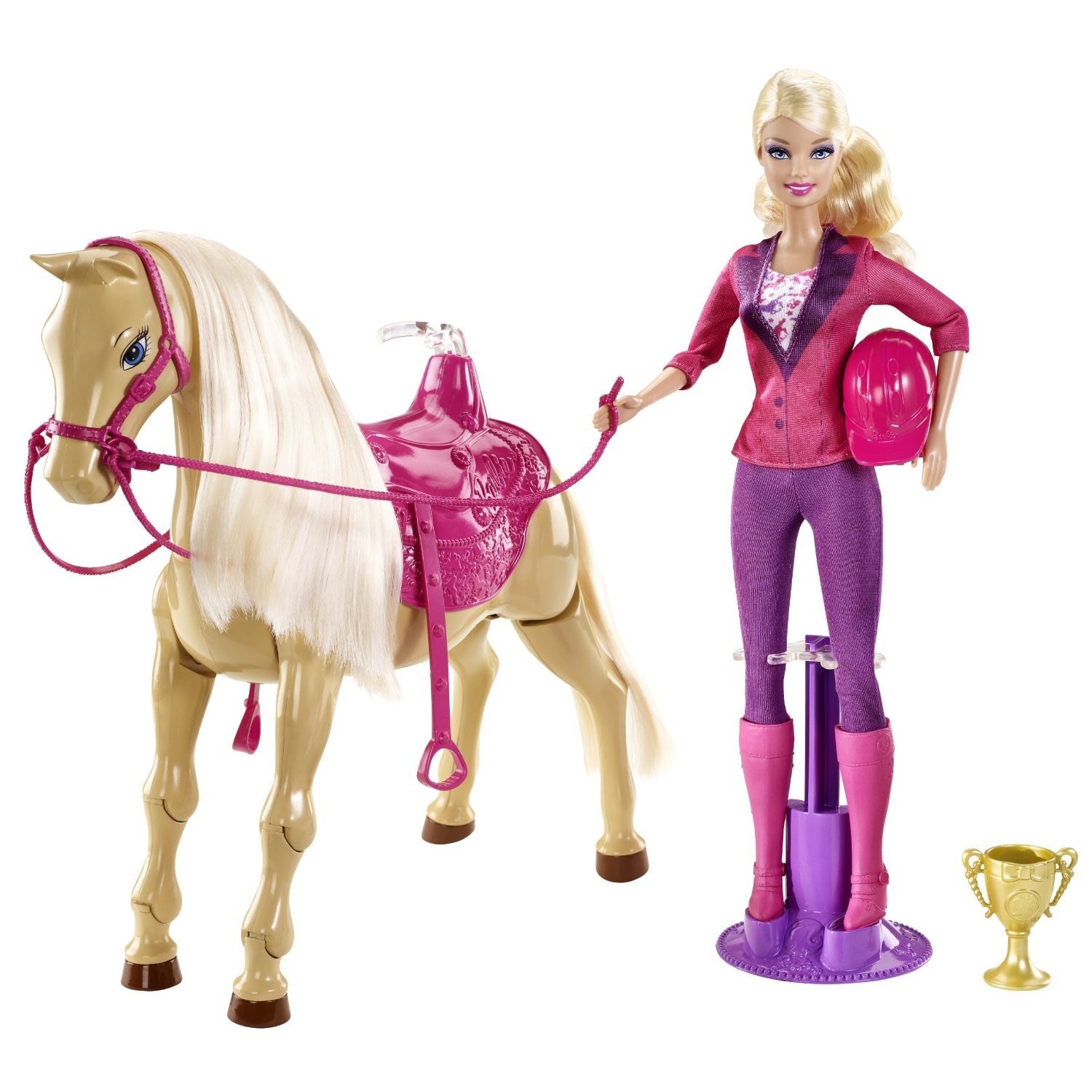Poupée Barbie et cheval, poupée Barbie équestre avec jambes