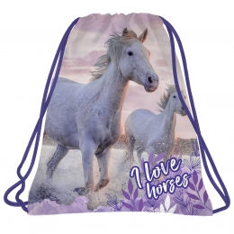 Sac De Sport Chevaux Blanc