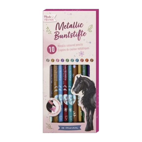 Crayons De Couleurs Métalliques Chevaux