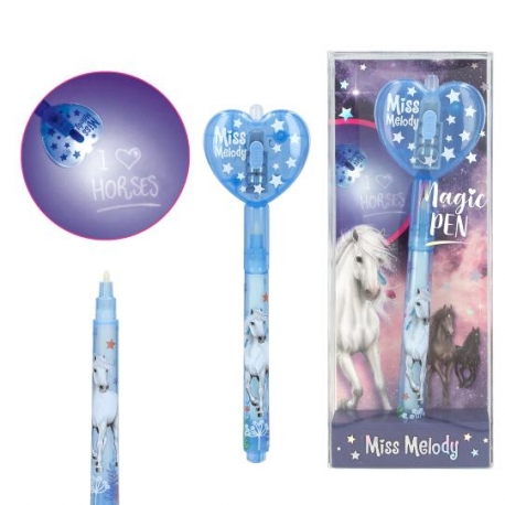 Stylo Secret Cheval Avec Lumière Led Miss Mélody